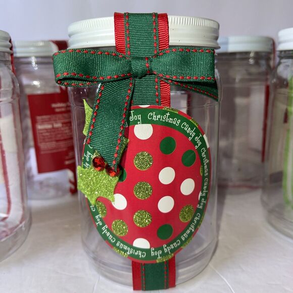 Christmas Decorated Jars Empty Ready To Fill (7) Included Quart Size See Photos - Picture 4 of 16